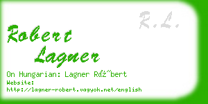 robert lagner business card